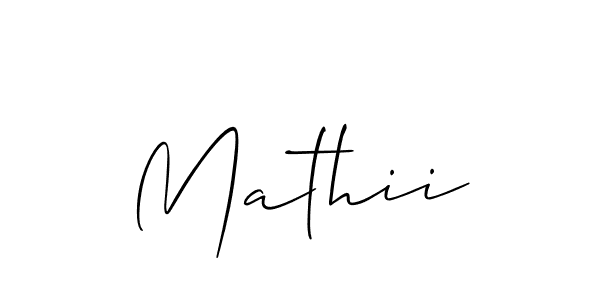 Also You can easily find your signature by using the search form. We will create Mathii name handwritten signature images for you free of cost using Allison_Script sign style. Mathii signature style 2 images and pictures png