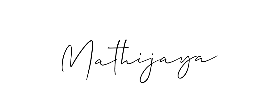 Once you've used our free online signature maker to create your best signature Allison_Script style, it's time to enjoy all of the benefits that Mathijaya name signing documents. Mathijaya signature style 2 images and pictures png