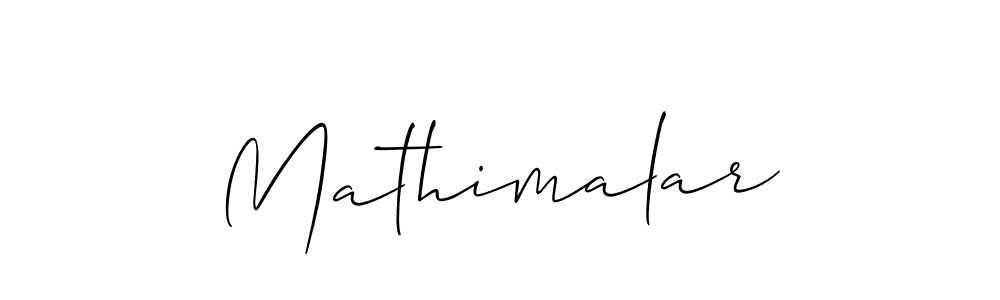 Also we have Mathimalar name is the best signature style. Create professional handwritten signature collection using Allison_Script autograph style. Mathimalar signature style 2 images and pictures png