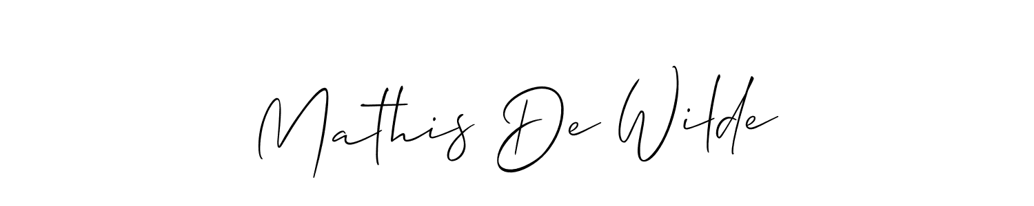 Make a beautiful signature design for name Mathis De Wilde. Use this online signature maker to create a handwritten signature for free. Mathis De Wilde signature style 2 images and pictures png