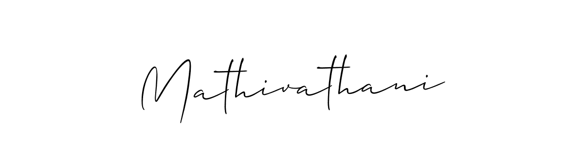 Mathivathani stylish signature style. Best Handwritten Sign (Allison_Script) for my name. Handwritten Signature Collection Ideas for my name Mathivathani. Mathivathani signature style 2 images and pictures png