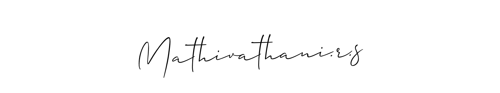 Make a beautiful signature design for name Mathivathani.r.s. Use this online signature maker to create a handwritten signature for free. Mathivathani.r.s signature style 2 images and pictures png