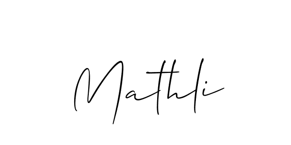 You should practise on your own different ways (Allison_Script) to write your name (Mathli) in signature. don't let someone else do it for you. Mathli signature style 2 images and pictures png