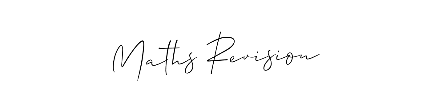 How to Draw Maths Revision signature style? Allison_Script is a latest design signature styles for name Maths Revision. Maths Revision signature style 2 images and pictures png