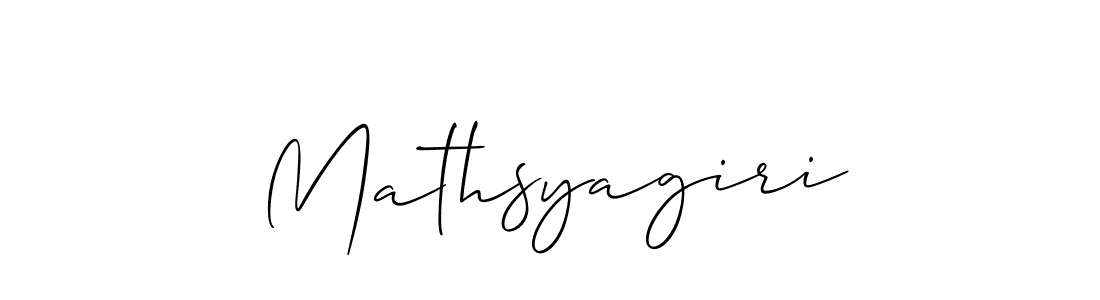 How to Draw Mathsyagiri signature style? Allison_Script is a latest design signature styles for name Mathsyagiri. Mathsyagiri signature style 2 images and pictures png
