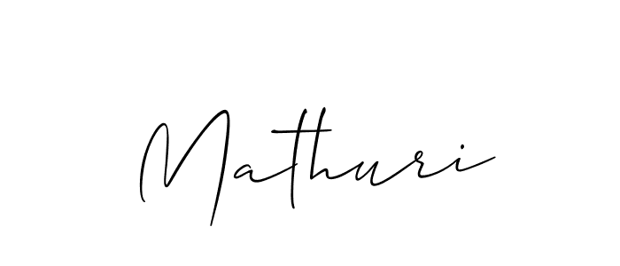 How to make Mathuri name signature. Use Allison_Script style for creating short signs online. This is the latest handwritten sign. Mathuri signature style 2 images and pictures png