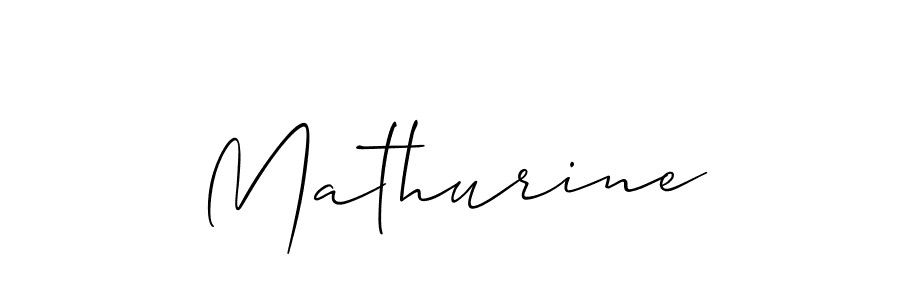 Similarly Allison_Script is the best handwritten signature design. Signature creator online .You can use it as an online autograph creator for name Mathurine. Mathurine signature style 2 images and pictures png
