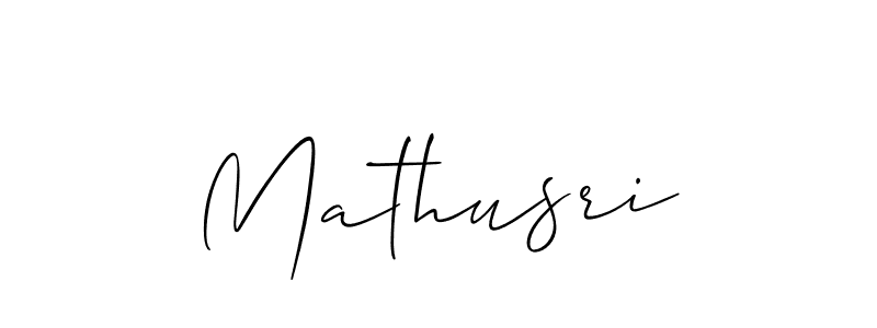 Make a beautiful signature design for name Mathusri. With this signature (Allison_Script) style, you can create a handwritten signature for free. Mathusri signature style 2 images and pictures png