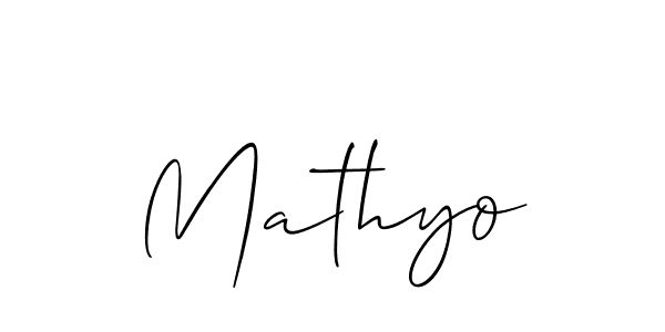 It looks lik you need a new signature style for name Mathyo. Design unique handwritten (Allison_Script) signature with our free signature maker in just a few clicks. Mathyo signature style 2 images and pictures png