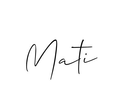 Make a beautiful signature design for name Mati. Use this online signature maker to create a handwritten signature for free. Mati signature style 2 images and pictures png