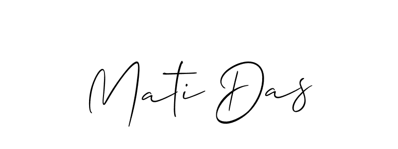 Mati Das stylish signature style. Best Handwritten Sign (Allison_Script) for my name. Handwritten Signature Collection Ideas for my name Mati Das. Mati Das signature style 2 images and pictures png