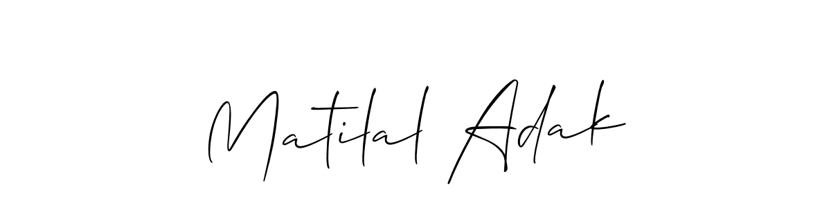 Once you've used our free online signature maker to create your best signature Allison_Script style, it's time to enjoy all of the benefits that Matilal Adak name signing documents. Matilal Adak signature style 2 images and pictures png