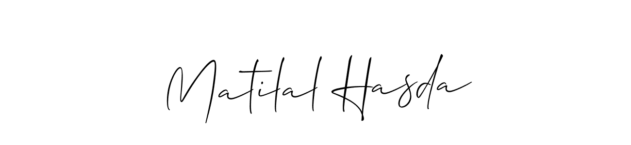 Also You can easily find your signature by using the search form. We will create Matilal Hasda name handwritten signature images for you free of cost using Allison_Script sign style. Matilal Hasda signature style 2 images and pictures png