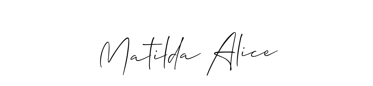 See photos of Matilda Alice official signature by Spectra . Check more albums & portfolios. Read reviews & check more about Allison_Script font. Matilda Alice signature style 2 images and pictures png