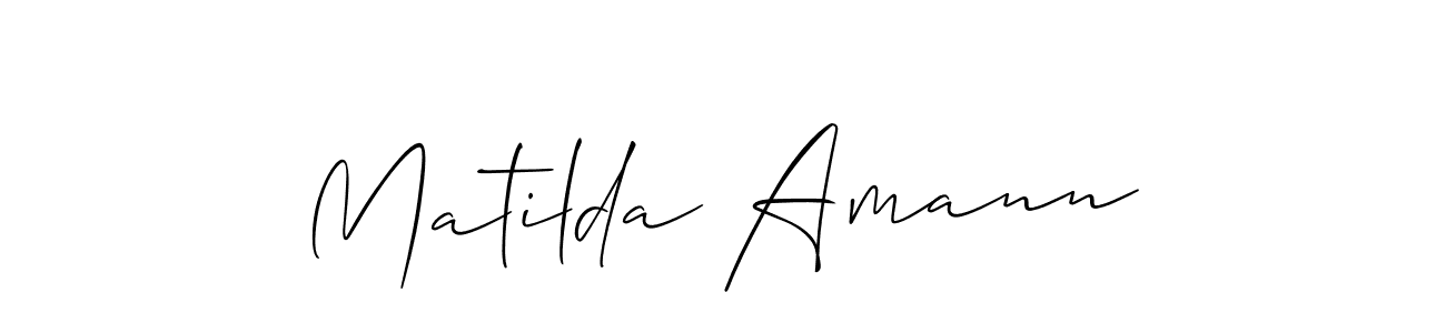 Best and Professional Signature Style for Matilda Amann. Allison_Script Best Signature Style Collection. Matilda Amann signature style 2 images and pictures png