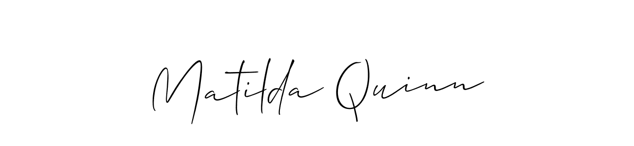 Create a beautiful signature design for name Matilda Quinn. With this signature (Allison_Script) fonts, you can make a handwritten signature for free. Matilda Quinn signature style 2 images and pictures png