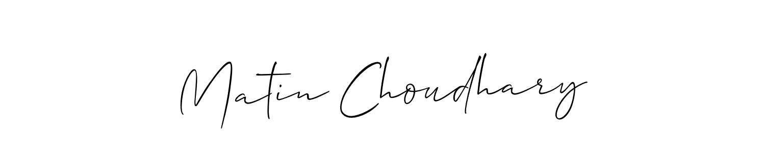 Matin Choudhary stylish signature style. Best Handwritten Sign (Allison_Script) for my name. Handwritten Signature Collection Ideas for my name Matin Choudhary. Matin Choudhary signature style 2 images and pictures png
