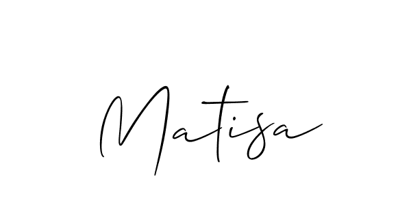 The best way (Allison_Script) to make a short signature is to pick only two or three words in your name. The name Matisa include a total of six letters. For converting this name. Matisa signature style 2 images and pictures png