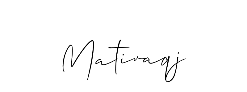 It looks lik you need a new signature style for name Mativaqj. Design unique handwritten (Allison_Script) signature with our free signature maker in just a few clicks. Mativaqj signature style 2 images and pictures png