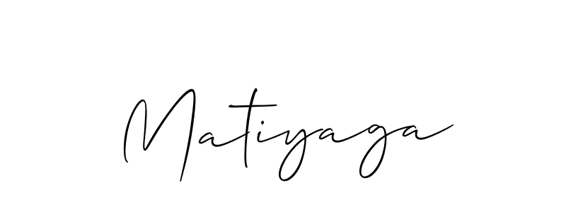 Make a short Matiyaga signature style. Manage your documents anywhere anytime using Allison_Script. Create and add eSignatures, submit forms, share and send files easily. Matiyaga signature style 2 images and pictures png