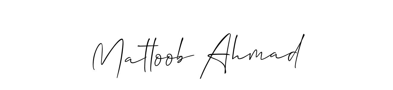 How to Draw Matloob Ahmad signature style? Allison_Script is a latest design signature styles for name Matloob Ahmad. Matloob Ahmad signature style 2 images and pictures png