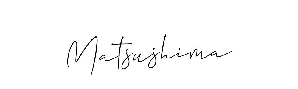 Also we have Matsushima name is the best signature style. Create professional handwritten signature collection using Allison_Script autograph style. Matsushima signature style 2 images and pictures png