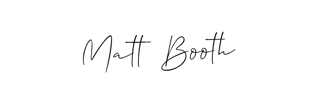 Make a beautiful signature design for name Matt  Booth. With this signature (Allison_Script) style, you can create a handwritten signature for free. Matt  Booth signature style 2 images and pictures png