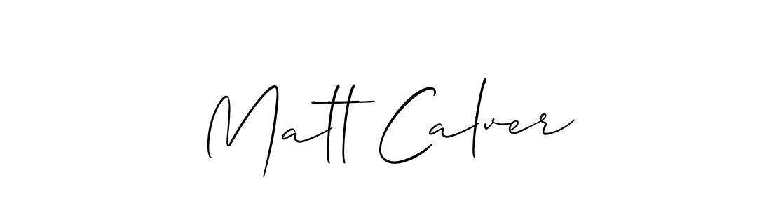 The best way (Allison_Script) to make a short signature is to pick only two or three words in your name. The name Matt Calver include a total of six letters. For converting this name. Matt Calver signature style 2 images and pictures png