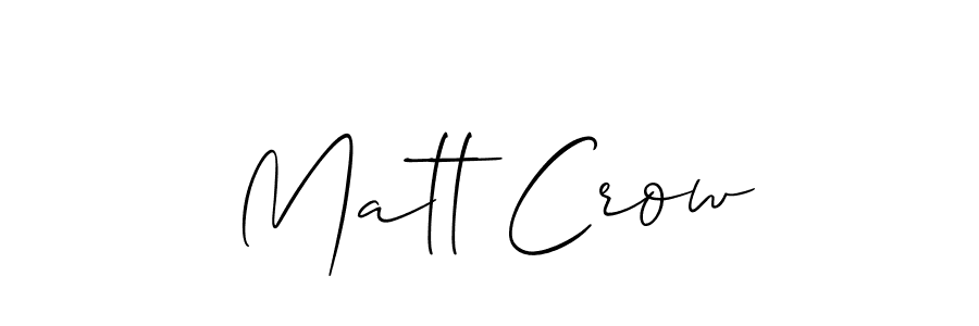 Also You can easily find your signature by using the search form. We will create Matt Crow name handwritten signature images for you free of cost using Allison_Script sign style. Matt Crow signature style 2 images and pictures png