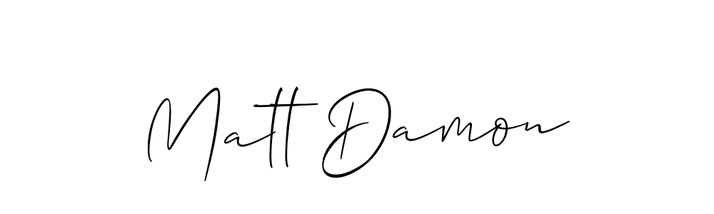 This is the best signature style for the Matt Damon name. Also you like these signature font (Allison_Script). Mix name signature. Matt Damon signature style 2 images and pictures png