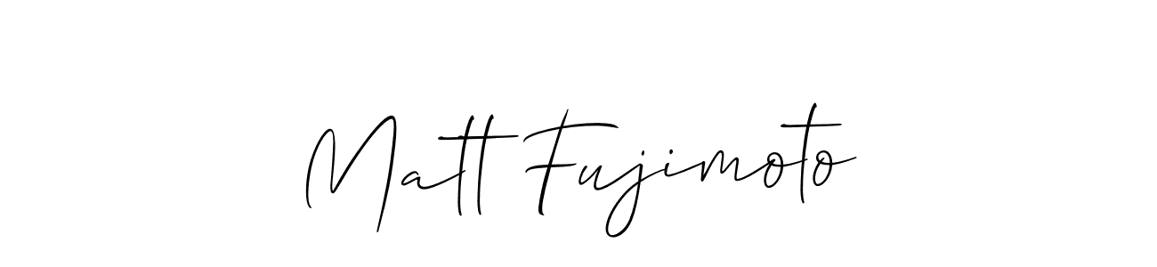 Best and Professional Signature Style for Matt Fujimoto. Allison_Script Best Signature Style Collection. Matt Fujimoto signature style 2 images and pictures png