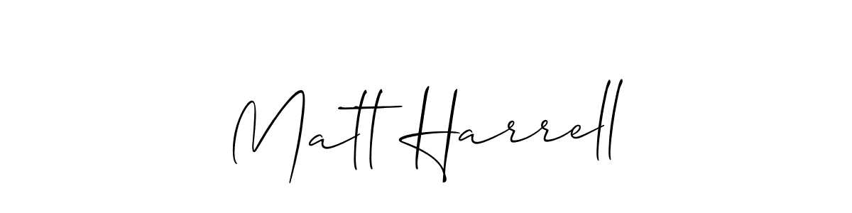 How to Draw Matt Harrell signature style? Allison_Script is a latest design signature styles for name Matt Harrell. Matt Harrell signature style 2 images and pictures png