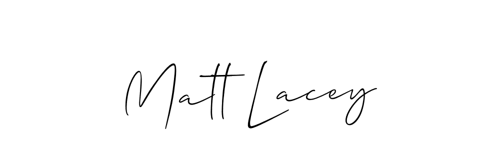 if you are searching for the best signature style for your name Matt Lacey. so please give up your signature search. here we have designed multiple signature styles  using Allison_Script. Matt Lacey signature style 2 images and pictures png