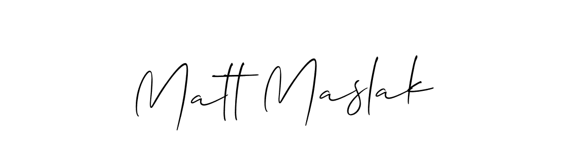 Allison_Script is a professional signature style that is perfect for those who want to add a touch of class to their signature. It is also a great choice for those who want to make their signature more unique. Get Matt Maslak name to fancy signature for free. Matt Maslak signature style 2 images and pictures png