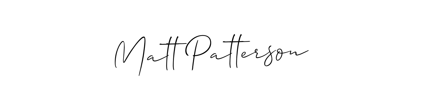 How to Draw Matt Patterson signature style? Allison_Script is a latest design signature styles for name Matt Patterson. Matt Patterson signature style 2 images and pictures png