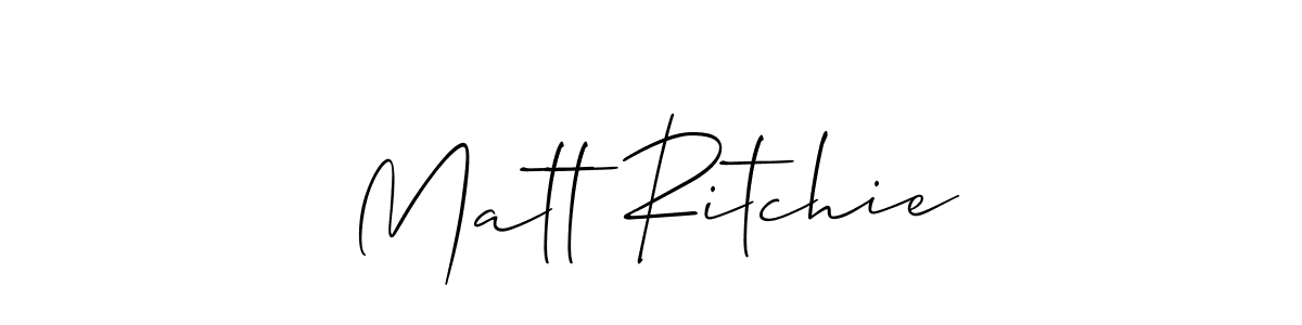 How to Draw Matt Ritchie signature style? Allison_Script is a latest design signature styles for name Matt Ritchie. Matt Ritchie signature style 2 images and pictures png