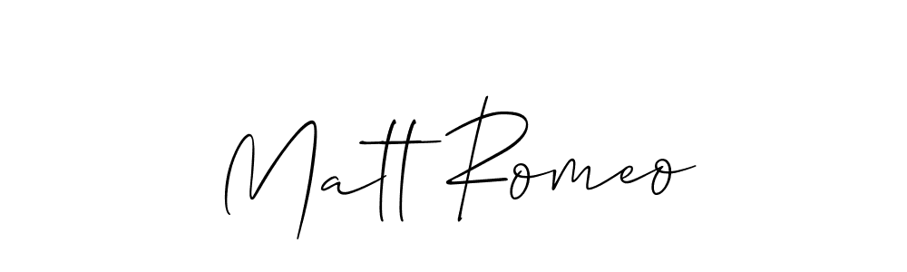 if you are searching for the best signature style for your name Matt Romeo. so please give up your signature search. here we have designed multiple signature styles  using Allison_Script. Matt Romeo signature style 2 images and pictures png
