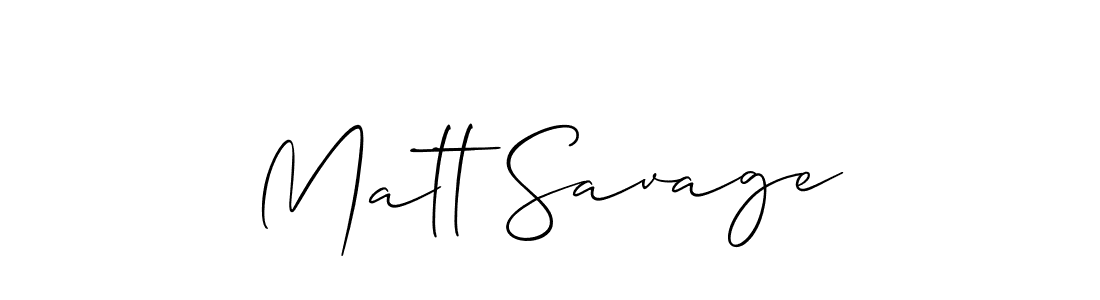 Matt Savage stylish signature style. Best Handwritten Sign (Allison_Script) for my name. Handwritten Signature Collection Ideas for my name Matt Savage. Matt Savage signature style 2 images and pictures png