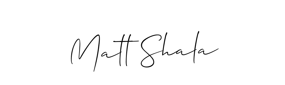 Best and Professional Signature Style for Matt Shala. Allison_Script Best Signature Style Collection. Matt Shala signature style 2 images and pictures png