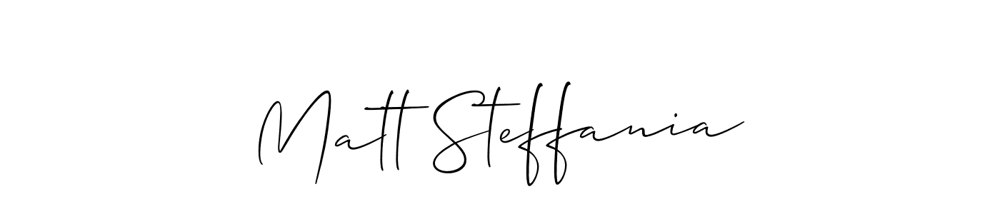 Once you've used our free online signature maker to create your best signature Allison_Script style, it's time to enjoy all of the benefits that Matt Steffania name signing documents. Matt Steffania signature style 2 images and pictures png