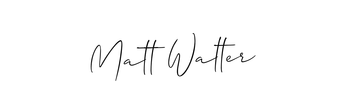 Make a beautiful signature design for name Matt Walter. Use this online signature maker to create a handwritten signature for free. Matt Walter signature style 2 images and pictures png