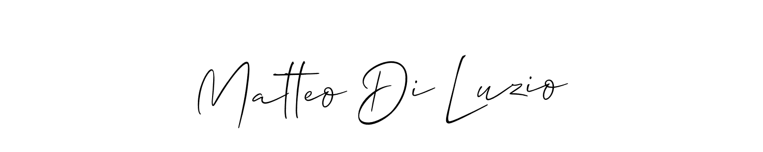 Matteo Di Luzio stylish signature style. Best Handwritten Sign (Allison_Script) for my name. Handwritten Signature Collection Ideas for my name Matteo Di Luzio. Matteo Di Luzio signature style 2 images and pictures png