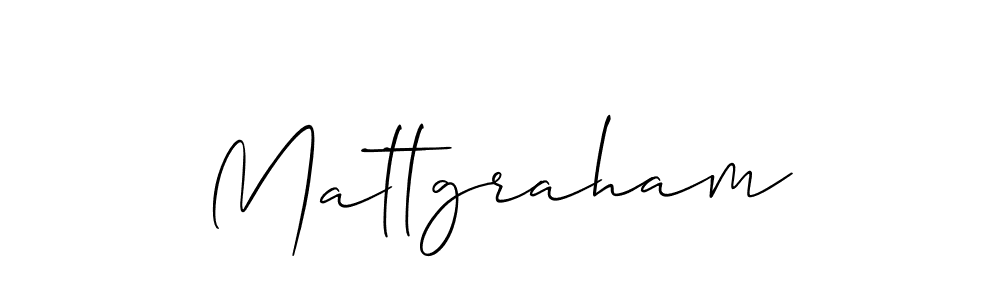 It looks lik you need a new signature style for name Mattgraham. Design unique handwritten (Allison_Script) signature with our free signature maker in just a few clicks. Mattgraham signature style 2 images and pictures png