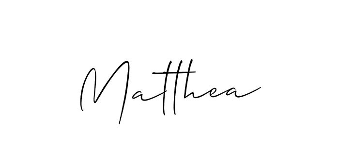 Also we have Matthea name is the best signature style. Create professional handwritten signature collection using Allison_Script autograph style. Matthea signature style 2 images and pictures png