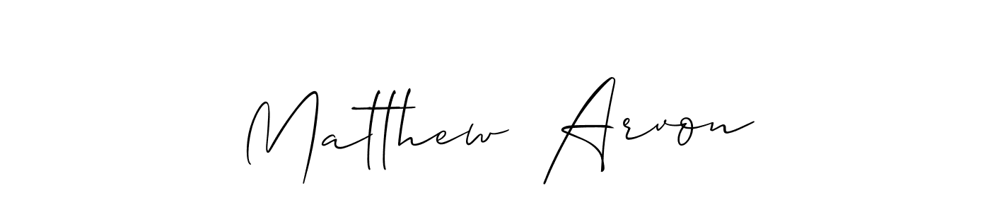 Once you've used our free online signature maker to create your best signature Allison_Script style, it's time to enjoy all of the benefits that Matthew  Arvon name signing documents. Matthew  Arvon signature style 2 images and pictures png