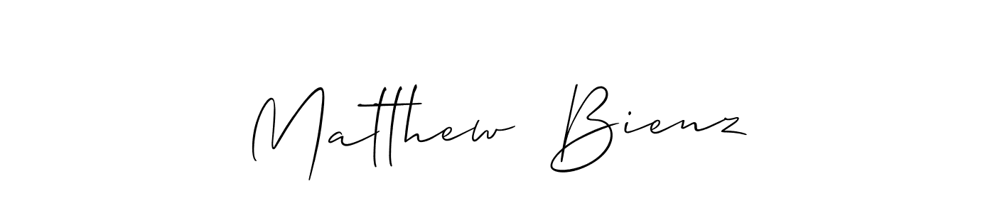 Use a signature maker to create a handwritten signature online. With this signature software, you can design (Allison_Script) your own signature for name Matthew  Bienz. Matthew  Bienz signature style 2 images and pictures png