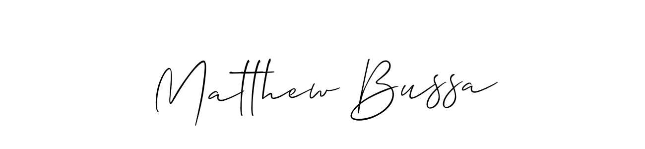 Use a signature maker to create a handwritten signature online. With this signature software, you can design (Allison_Script) your own signature for name Matthew Bussa. Matthew Bussa signature style 2 images and pictures png
