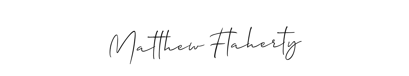 Allison_Script is a professional signature style that is perfect for those who want to add a touch of class to their signature. It is also a great choice for those who want to make their signature more unique. Get Matthew Flaherty name to fancy signature for free. Matthew Flaherty signature style 2 images and pictures png