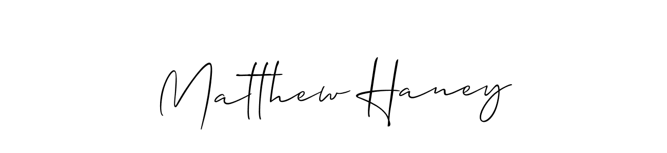 Design your own signature with our free online signature maker. With this signature software, you can create a handwritten (Allison_Script) signature for name Matthew Haney. Matthew Haney signature style 2 images and pictures png