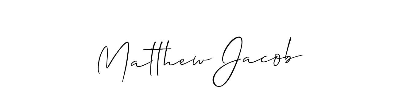 It looks lik you need a new signature style for name Matthew Jacob. Design unique handwritten (Allison_Script) signature with our free signature maker in just a few clicks. Matthew Jacob signature style 2 images and pictures png